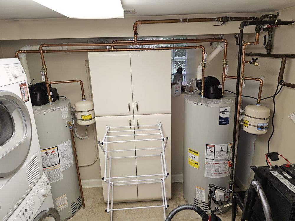 Corsada Plumbing water heater installation with copper piping - real work from our team
